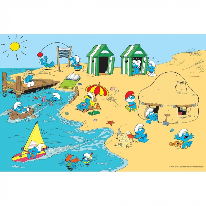 Visual printing Art To Print The Smurfs (At the sea)