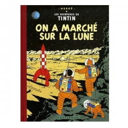Album de Tintin: On a marché sur la Lune Edition fac-similé couleurs 1954