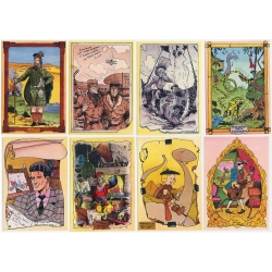 Set de 8 postales Les Grands Ancêtres, homenaje de A. Floc'h (10x15cm)