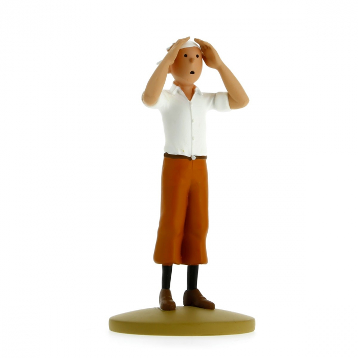 Figurine Tintin Moulinsart résine monochrome 12 cm - Librairie Farfafouilles